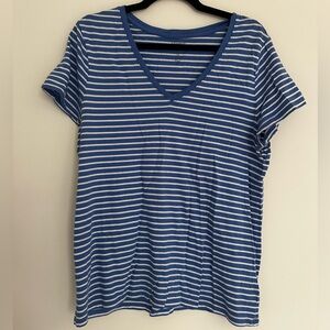 Blue/White Gap “Favorite” Tee | Woman’s Sz XL